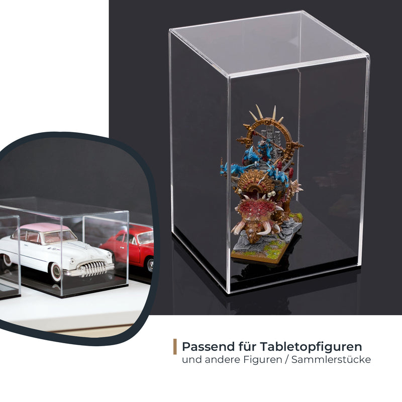 Acryl Vitrine für Modellautos Figuren HMF 46801 14 x 14 x 22 cm hoch UV-Beständigkeit