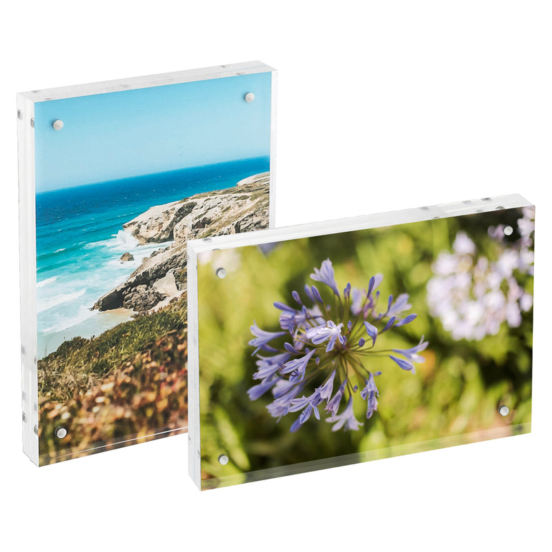 Magnetischer Bilderrahmen von HMF mit transparentem Hintergrund aus Acryl