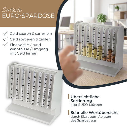 Münzsortierer als Spardose von HMF in Lichtgrau