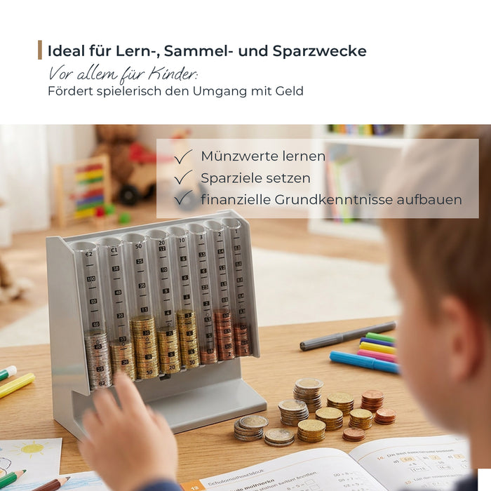 Münzsortierer als Spardose von HMF in Lichtgrau