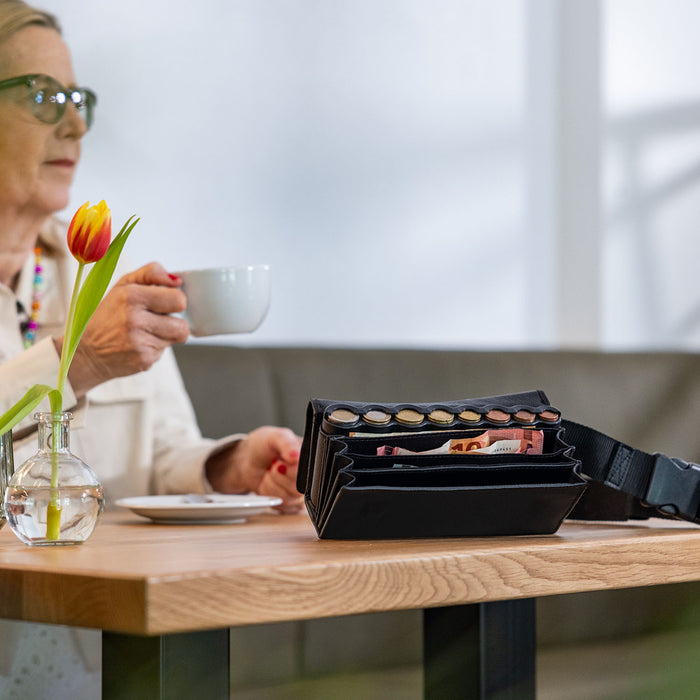 Kellnerbörse Euro-Münzsortierer Tragegurt HMF 48810-02 20.5 x 10 x 6.5 cm