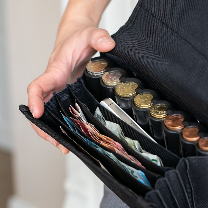 Kellnerbörse Euro-Münzsortierer Tragegurt HMF 48810-02 20.5 x 10 x 6.5 cm