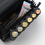 Euro-Münzsortierer 15.5 cm HMF 48821-02 für Kellnerbörse Schwarz 6 Münzrillen abschließbar