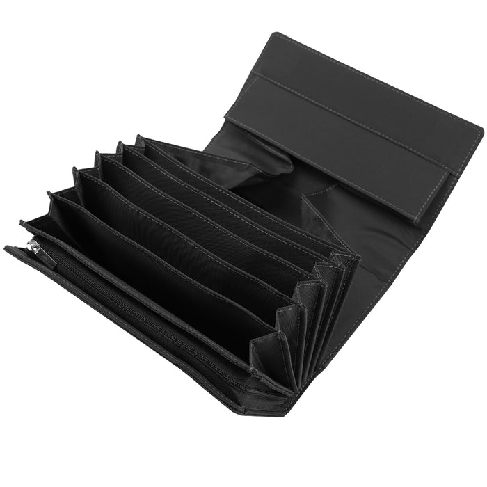 Kellner Geldbörse mit Magnetverschluss, Kellnertasche, HMF 4884, Schwarz