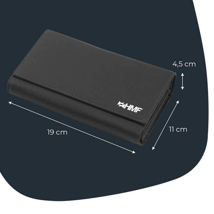 Kellner Geldbörse mit Magnetverschluss, Kellnertasche, HMF 4884, Schwarz