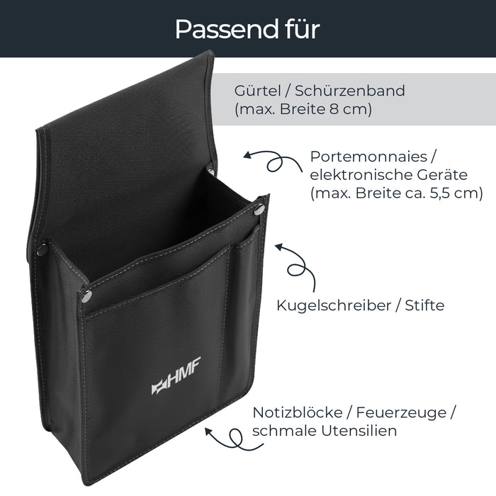 Holster für Kellnertaschen von HMF in Schwarz