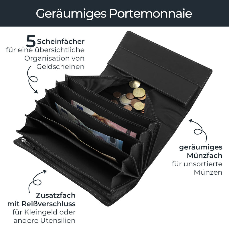 Echtleder Kellnerbörse Holster Von LEONARDO VERRELLI – Für Gastro, Taxi & Co., Mit Kette, NEU!