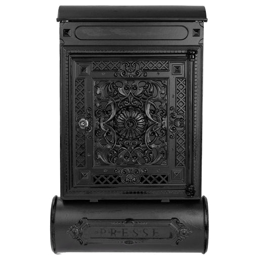 Briefkasten Alu Sandguss Antik AS Schwarz