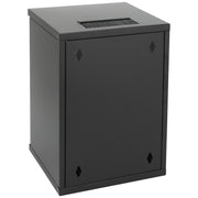 10 Zoll Serverschrank mit 9 Höheneinheiten von HMF mit 300 mm Tiefe in Schwarz