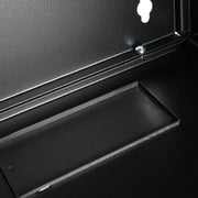 10 Zoll Serverschrank mit 9 Höheneinheiten von HMF mit 300 mm Tiefe in Schwarz