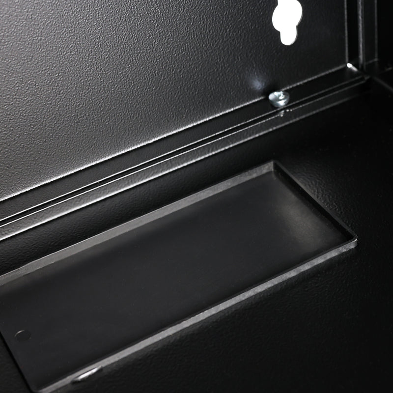 10 Zoll Serverschrank mit 9 Höheneinheiten von HMF mit 300 mm Tiefe in Schwarz