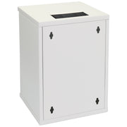 10 Zoll Serverschrank mit 9 Höheneinheiten von HMF mit 300 mm Tiefe in Lichtgrau