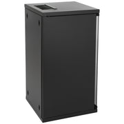 10 Zoll Serverschrank mit 12 Höheneinheiten von HMF mit 300 mm Tiefe in Schwarz