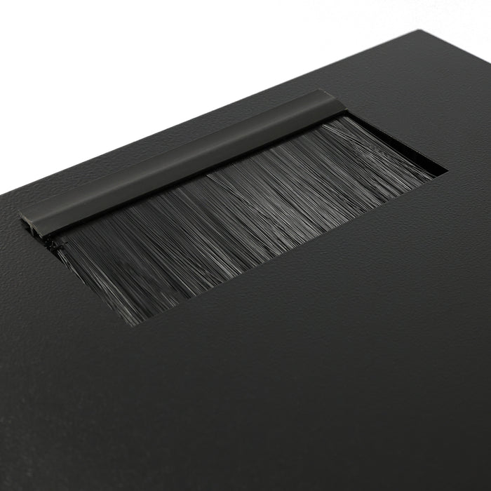 10 Zoll Serverschrank mit 12 Höheneinheiten von HMF mit 300 mm Tiefe in Schwarz