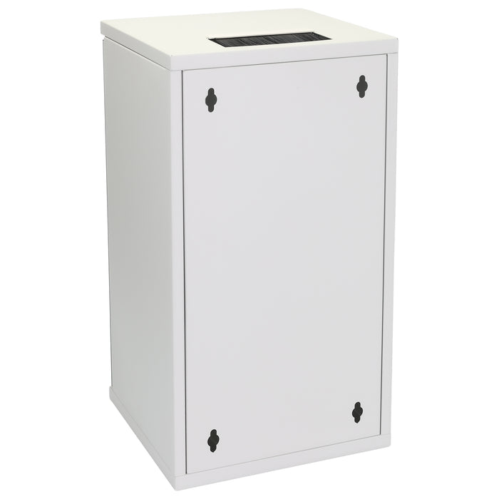 10 Zoll Serverschrank mit 12 Höheneinheiten von HMF mit 300 mm Tiefe in Lichtgrau