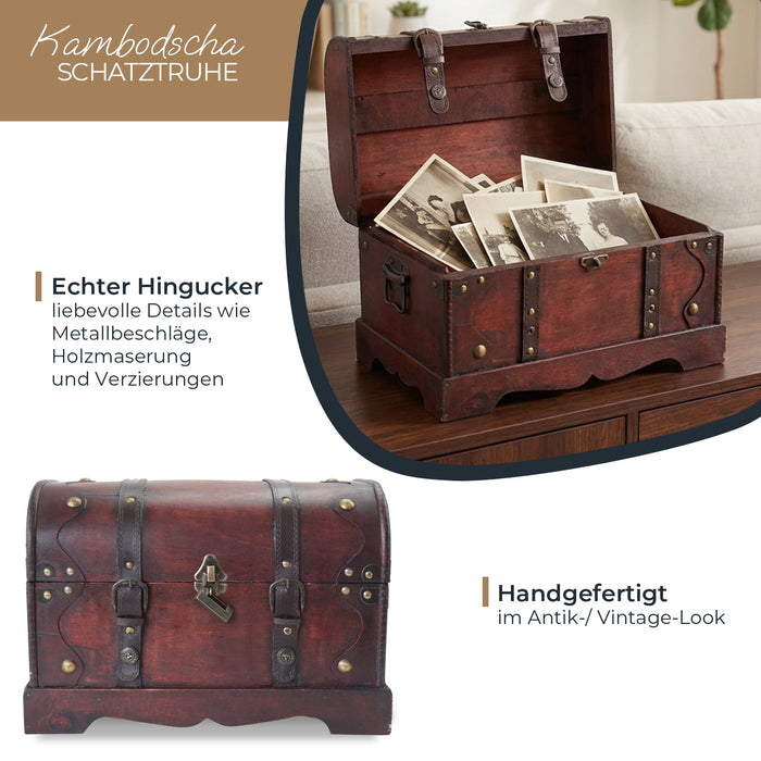 schatztruhe aufbewahrung Schatzkiste Kambodscha im Vintage-Look
