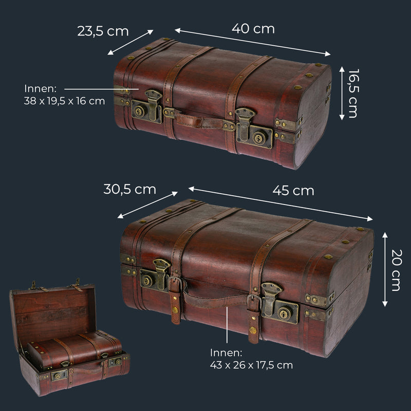 Schatztruhe Peru Vintage Koffer, HMF 6412