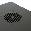 Unmontierter 19 Zoll Serverschrank von HMF mit 12 Höheneinheiten in Schwarz