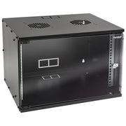Unmontierter 19 Zoll Serverschrank von HMF mit 7 Höheneinheiten in Schwarz