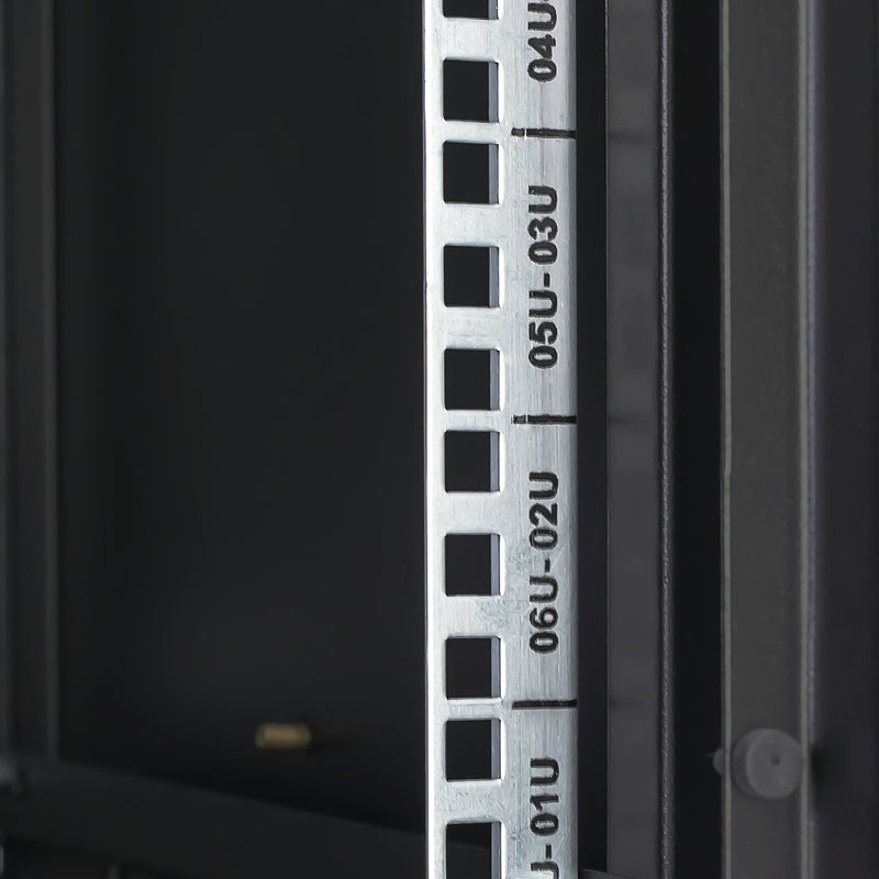 19 Zoll Serverschrank mit 9 Höheneinheiten von HMF mit 45 cm Tiefe in Schwarz