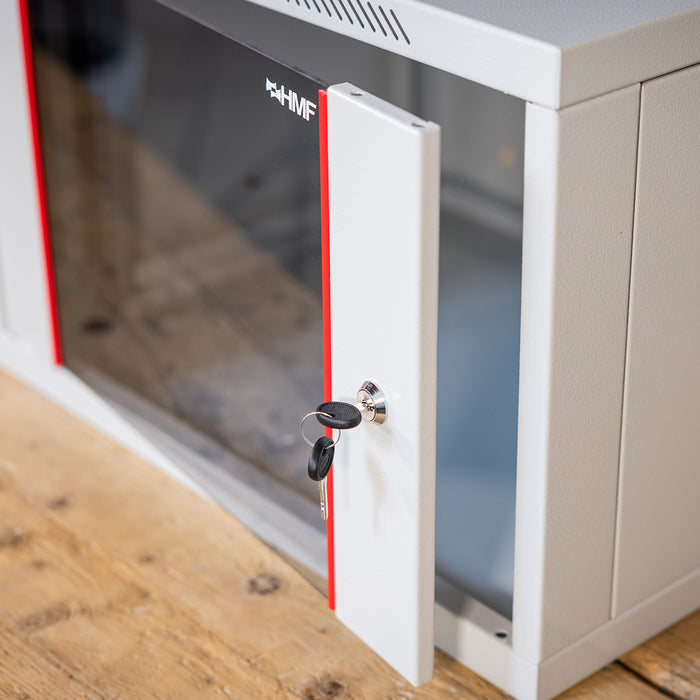 Serverschrank 19 Zoll, HMF 66400, Tiefe 45 cm