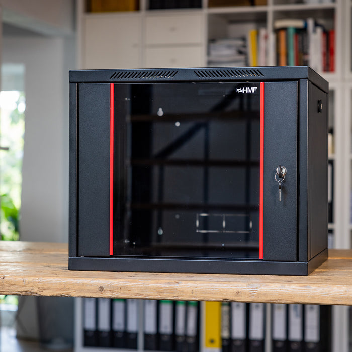 Serverschrank 19 Zoll, HMF 66400, Tiefe 45 cm