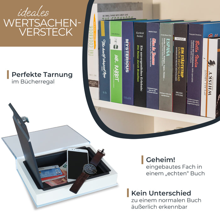 Buchtresor Cookbook mit echten Papierseiten von HMF