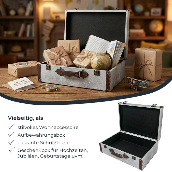 Holzkoffer im Vintage-Design, HMF VKO100