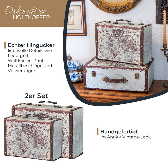 Holzkoffer im Vintage-Design, HMF VKO100