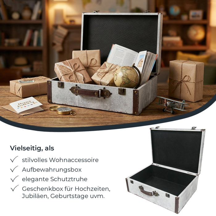 Holzkoffer im Vintage-Design, HMF VKO100