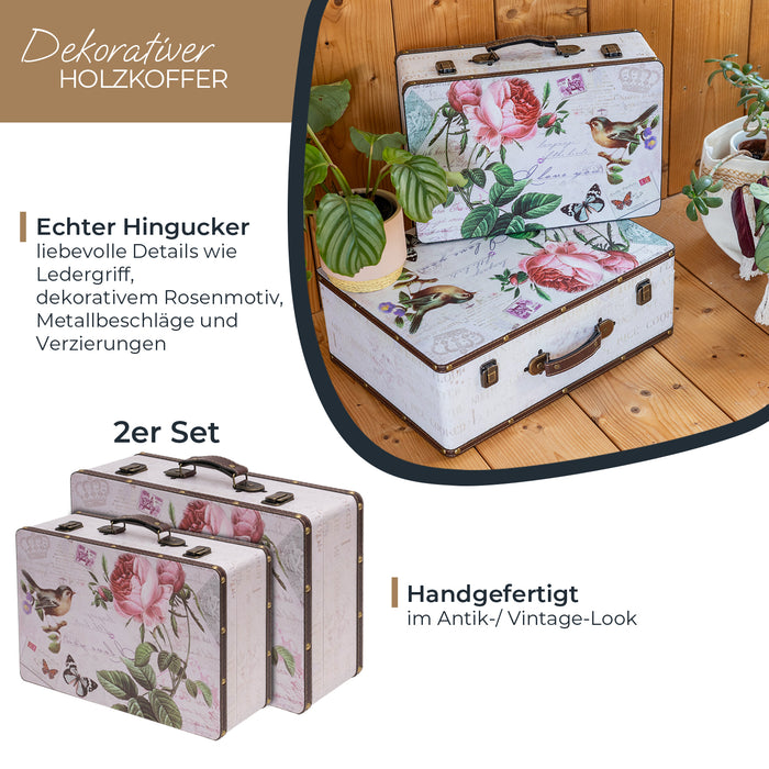 Holzkoffer im Vintage-Design, HMF VKO100