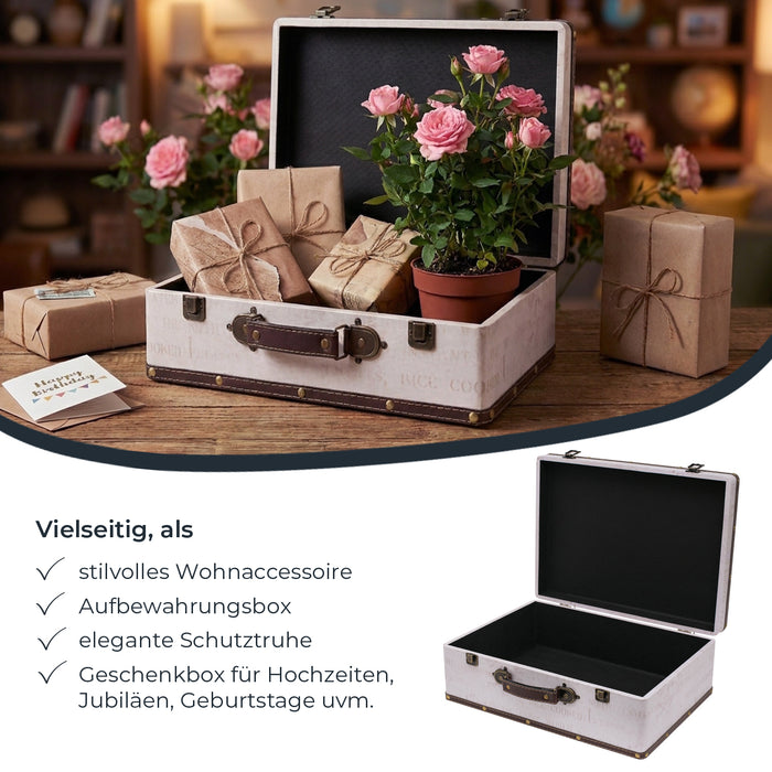 Holzkoffer im Vintage-Design, HMF VKO100
