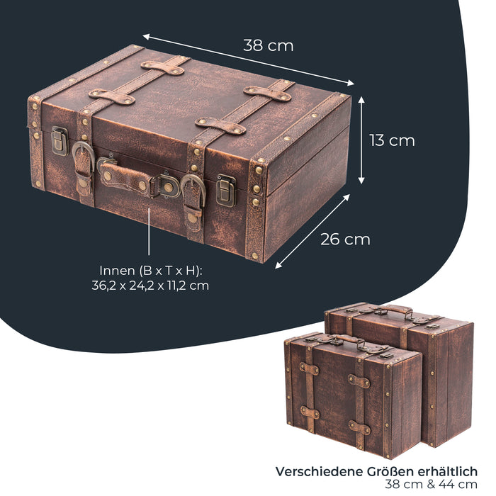 Holzkoffer im Vintage-Design, HMF VKO100