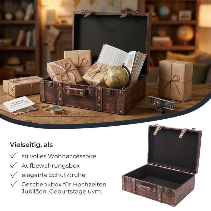 Holzkoffer im Vintage-Design, HMF VKO100