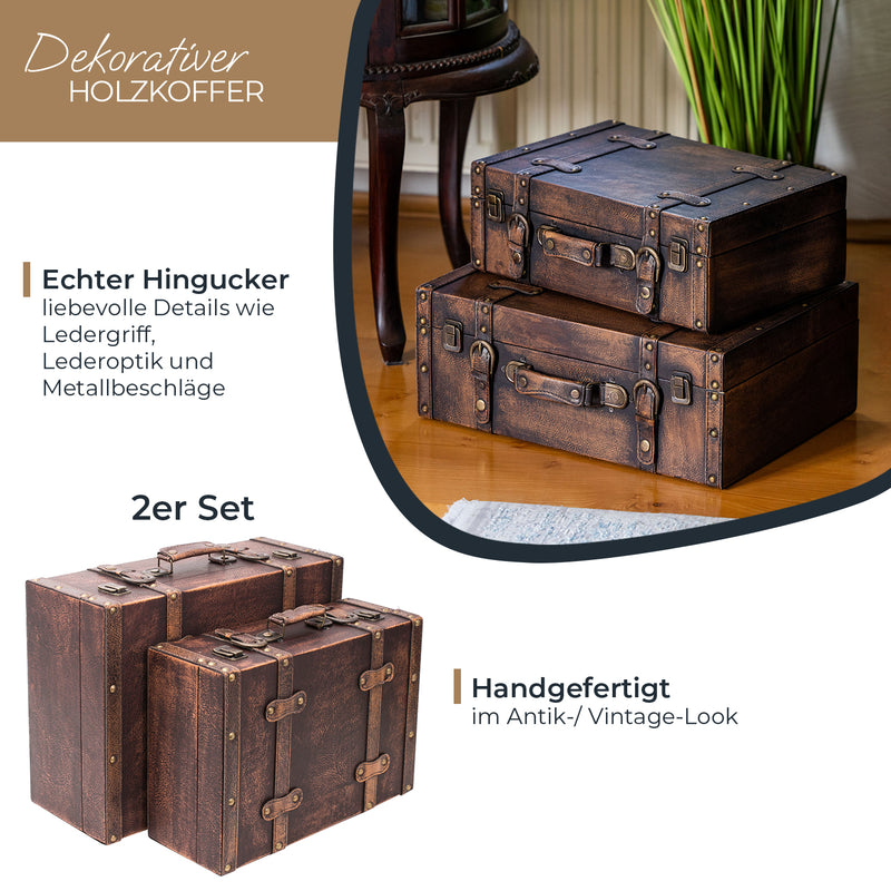 HMF Holzkoffer im Vintage-Design kaufen —