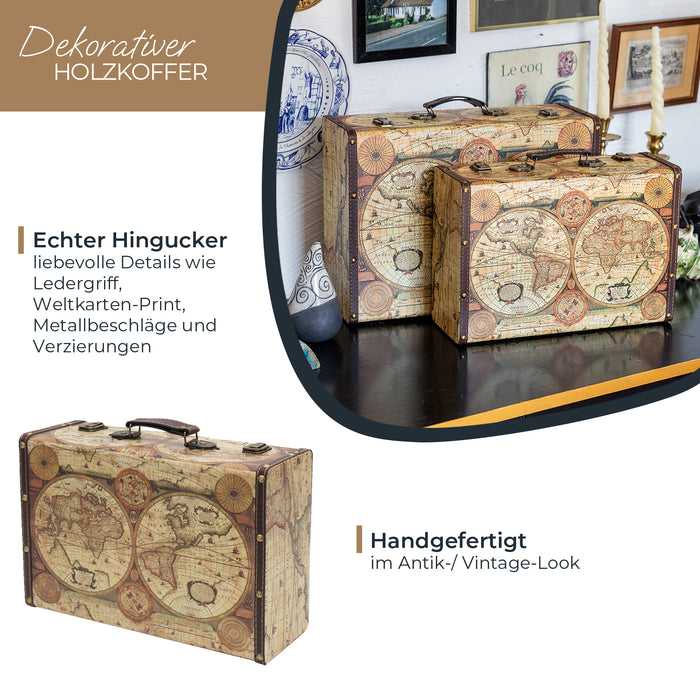 Holzkoffer im Vintage-Design, HMF VKO100