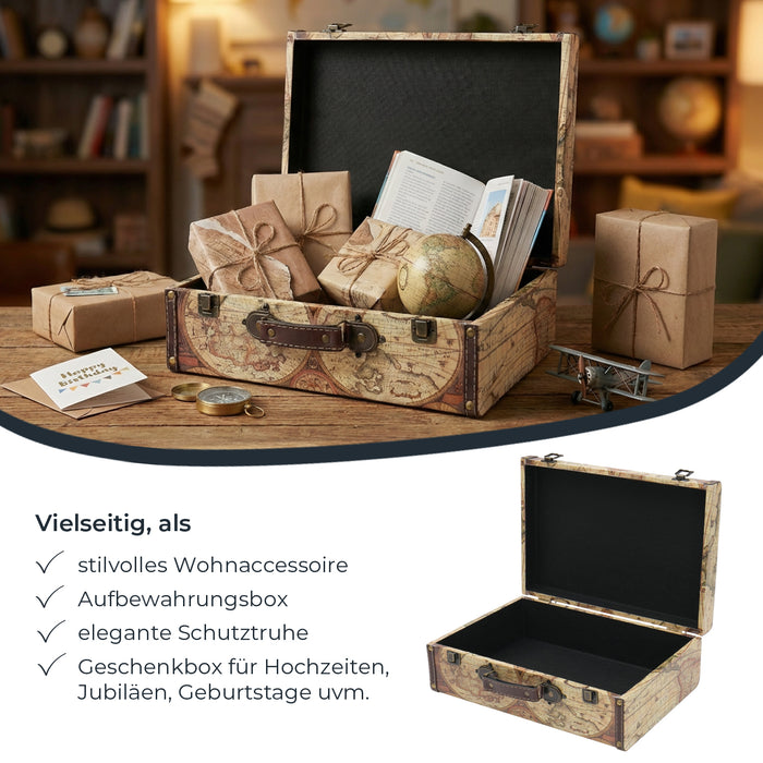 Holzkoffer im Vintage-Design, HMF VKO100