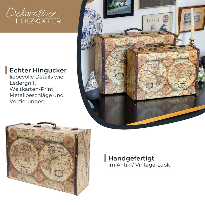 Holzkoffer im Vintage-Design, HMF VKO100