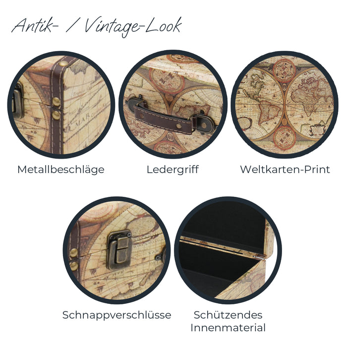 Holzkoffer im Vintage-Design, HMF VKO100