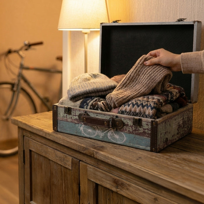 Holzkoffer im Vintage-Design, HMF VKO100