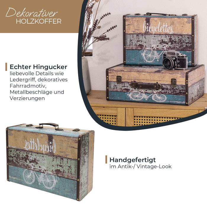 Holzkoffer im Vintage-Design, HMF VKO100