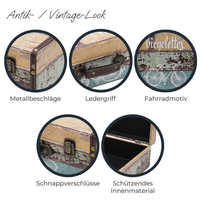 Holzkoffer im Vintage-Design, HMF VKO100