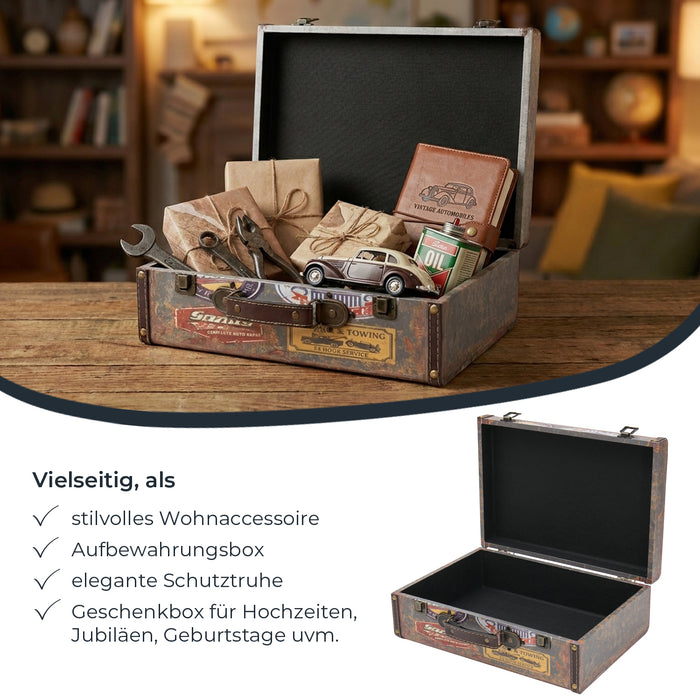 Holzkoffer im Vintage-Design, HMF VKO100