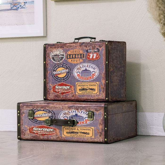 Holzkoffer im Vintage-Design, HMF VKO100