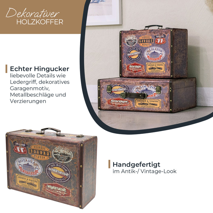 Holzkoffer im Vintage-Design, HMF VKO100