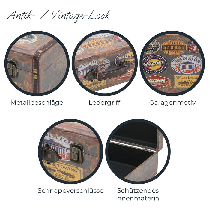 Holzkoffer im Vintage-Design, HMF VKO100