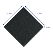 Aktivkohlefilter für Komposteimer und Katzenklo von HMF im 10er Set in Schwarz mit 125 mm Breite