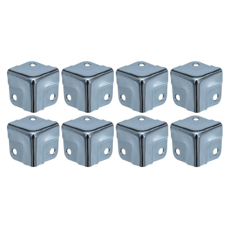 Eckenschutz für Koffer im 8er Set von HMF mit den Maßen 18 x 18 mm in Silber verzinkt