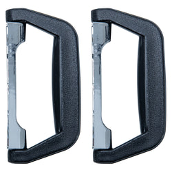 Koffergriff 2er Set, HMF 14973-02, 14 x 7 cm, Schwarz