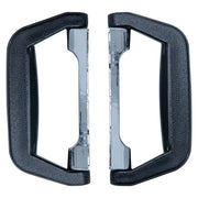 Koffergriff im 2er Set von HMF mit den Maßen 14 x 7 cm in Schwarz